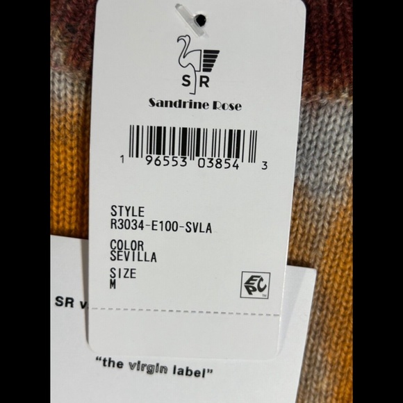 Sandrine Rose x Free People Tie Dye Paradise Circus Cashmere/Wool Sweater Size M - Picture 9 of 16